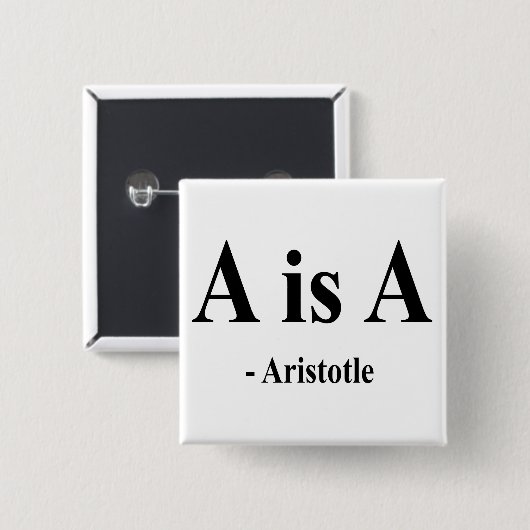 Aristoteles Zitat 2a Button (Vorne & Hinten)