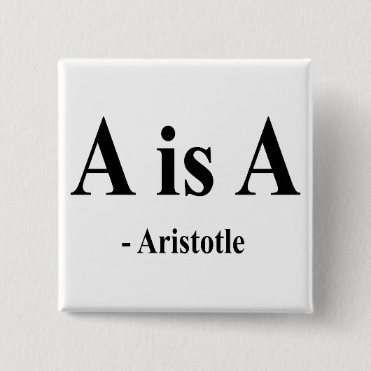 Aristoteles Zitat 2a Button (Vorderseite)