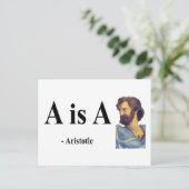 Aristoteles Zitat 2b Postkarte (Stehend Vorderseite)
