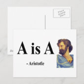 Aristoteles Zitat 2b Postkarte (Vorne/Hinten)