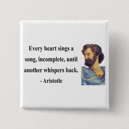 Aristoteles-Zitat 3b Button (Vorderseite)