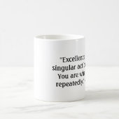 Aristoteles-Zitat Kaffee-Tasse - Wörter von Kaffeetasse (Mittel)