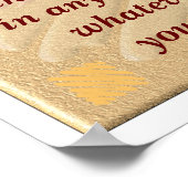 Aristoteles Zitat - Kunstdruck Poster (Ecke)