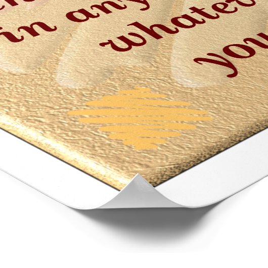 Aristoteles Zitat - Kunstdruck Poster (Ecke)