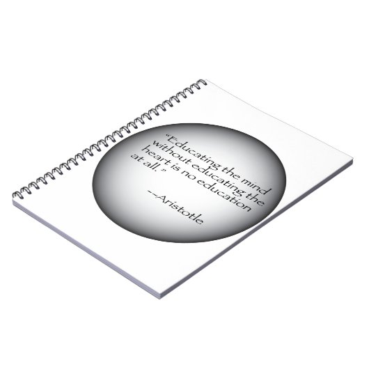 Aristoteles-Zitat Notizblock (Linke Seite)