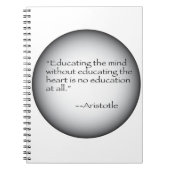 Aristoteles-Zitat Notizblock (Vorderseite)