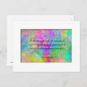 Aristoteles Zitat Postkarte (Vorne/Hinten)