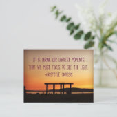 Aristoteles Zitat Postkarte (Stehend Vorderseite)