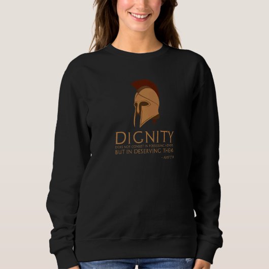 Aristoteles Zitat zur klassischen griechischen Phi Sweatshirt (Vorderseite)