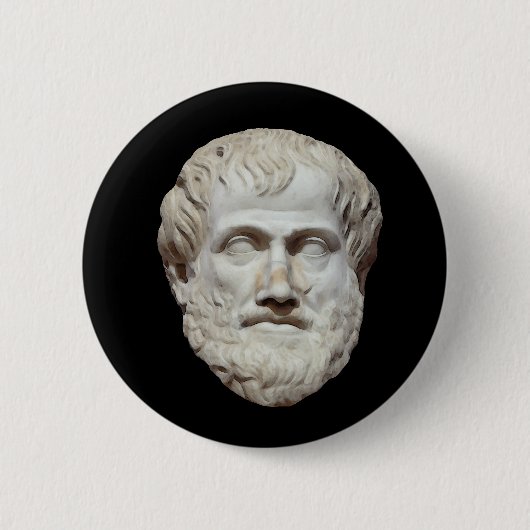 Aristoteleshauptskulptur Button (Vorderseite)