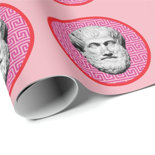 Aristotle Greek Philosopher Geschenkpapier (Rolleneckpunkt)