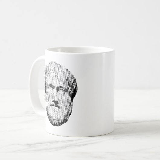 Aristotle Greek Philosopher Kaffeetasse (Vorderseite Links)