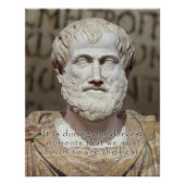 ARISTOTLE QUOTE FOCUS - MARBLE STONE BUST POSTER (Vorderseite)