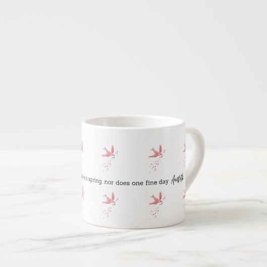 Aristotle Spring Quote Decor For Home  Espressotasse (Vorderseite Rechts)