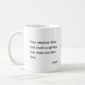 Aristotle Spring Quote Decor For Home Kaffeetasse (Links)
