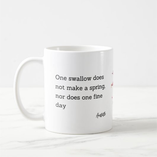 Aristotle Spring Quote Decor For Home  Kaffeetasse (Links)