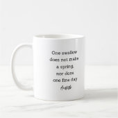 Aristotle Spring Quote Decor For Home  Kaffeetasse (Links)