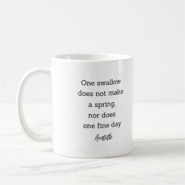 Aristotle Spring Quote Decor For Home  Kaffeetasse