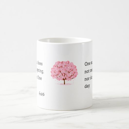 Aristotle Spring Quote Decor For Home  Kaffeetasse (Mittel)