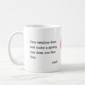 Aristotle Spring Quote Decor For Home Kaffeetasse (Links)