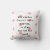 Aristotle Spring Quote Decor For Home  Kissen (Vorderseite)
