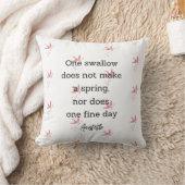 Aristotle Spring Quote Decor For Home  Kissen (Decke)