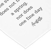 Aristotle Spring Quote Decor For Home  Kurzer Tischläufer (Ecke)