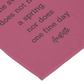 Aristotle Spring Quote Decor For Home Kurzer Tischläufer (Ecke)