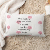 Aristotle Spring Quote Decor For Home  Lendenkissen (Decke)