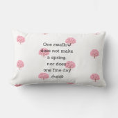 Aristotle Spring Quote Decor For Home Lendenkissen (Vorderseite)