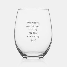 Aristotle Spring Quote Decor For Home Weinglas Ohne Stiel