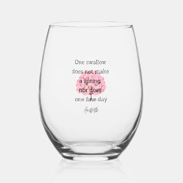 Aristotle Spring Quote Decor For Home  Weinglas Ohne Stiel