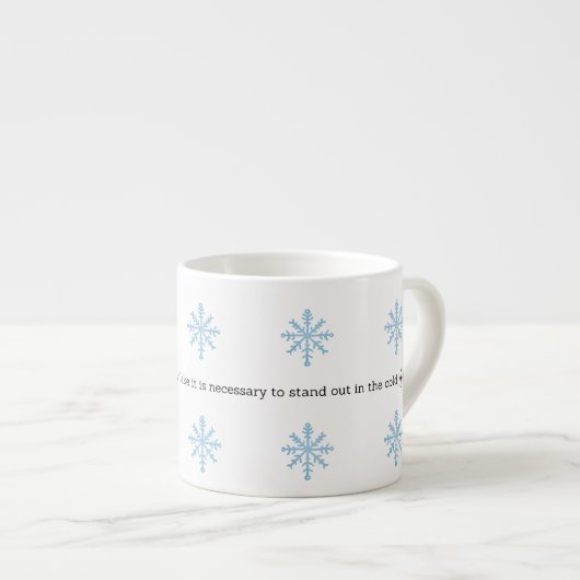 Aristotle Winter Quote Decor For Home Espressotasse (Vorderseite Rechts)