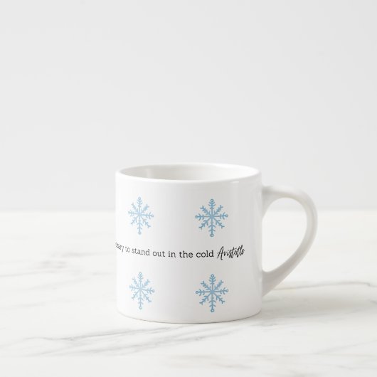Aristotle Winter Quote Decor For Home Espressotasse (Rechts)