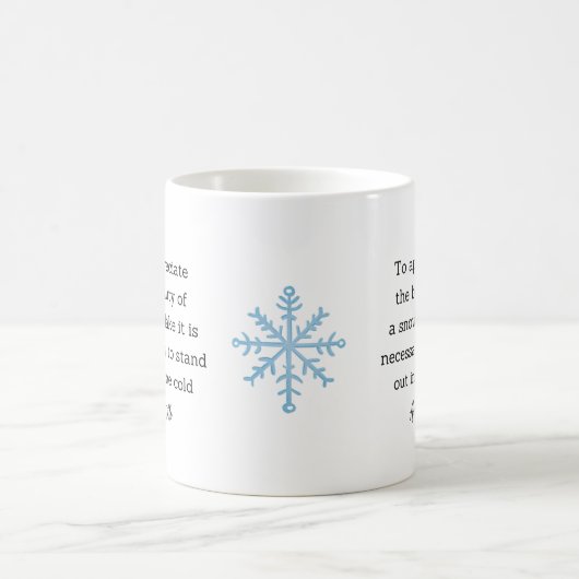 Aristotle Winter Quote Decor For Home Kaffeetasse (Mittel)