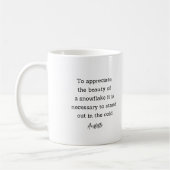 Aristotle Winter Quote Decor For Home Kaffeetasse (Links)