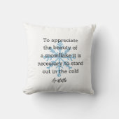 Aristotle Winter Quote Decor For Home Kissen (Vorderseite)