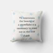 Aristotle Winter Quote Decor For Home Kissen (Vorderseite)