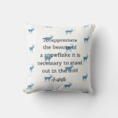 Aristotle Winter Quote Decor For Home Kissen (Vorderseite)