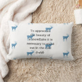 Aristotle Winter Quote Decor For Home Lendenkissen (Decke)