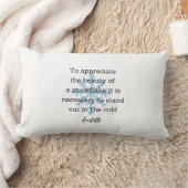 Aristotle Winter Quote Decor For Home Lendenkissen (Decke)