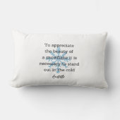 Aristotle Winter Quote Decor For Home Lendenkissen (Vorderseite)