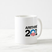 ARITHMETIK MIT OBAMA - .PNG KAFFEETASSE (VorderseiteRechts)