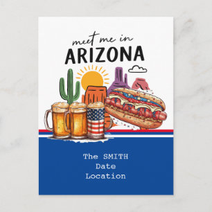 Arizona 4. Juli Feier Einladung Postkarte