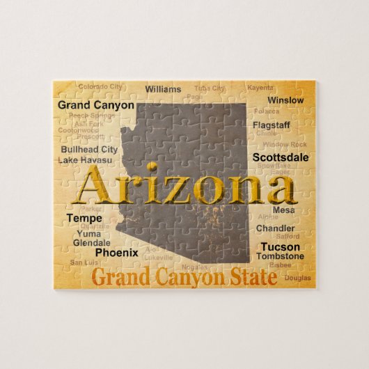 Arizona alterte Karte Puzzle (Horizontal)