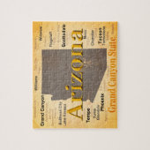 Arizona alterte Karte Puzzle (Vertikal)