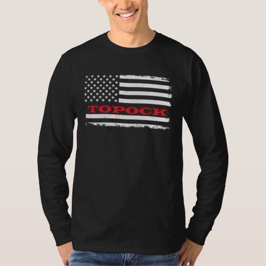 Arizona American Flag Topock USA Patriotic Souveni T-Shirt (Vorderseite)