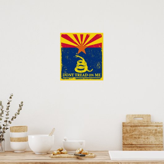 Arizona and Gadsden Flag Poster (Küche)
