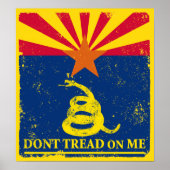Arizona and Gadsden Flag Poster (Vorne)