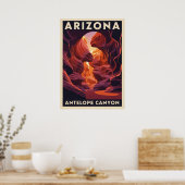 Arizona Antelope Canyon Nationalpark V01 Poster (Küche)